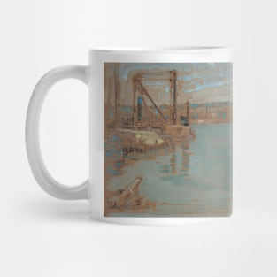 North River Dock, New York by Childe Hassam Mug